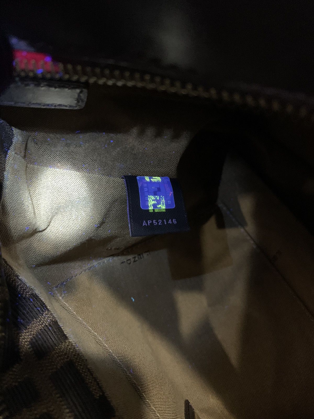 Authentic FENDI zucca shoulder bag - 22