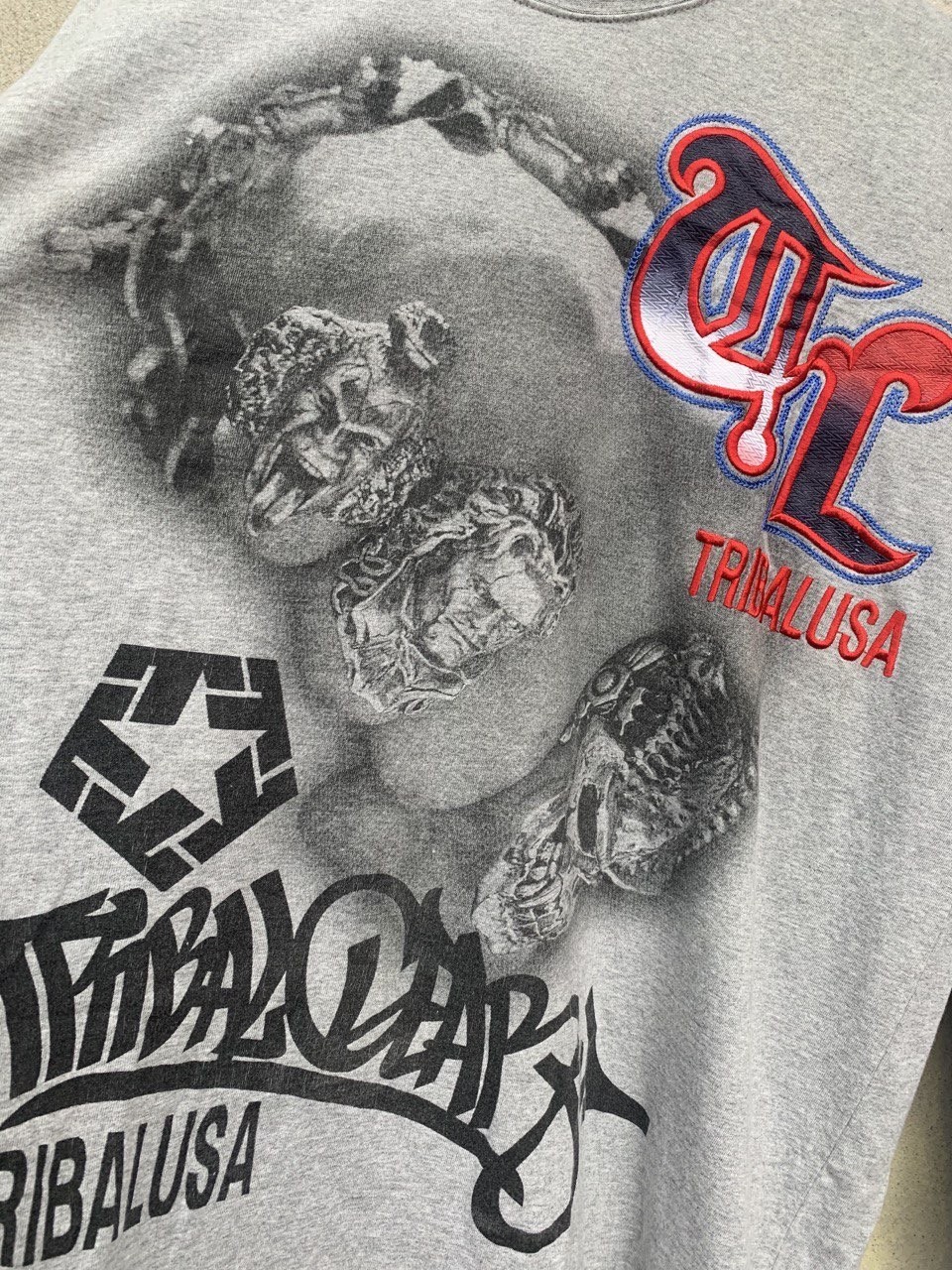 Tribal Street Wear - 90’s Tribal Big Logo Embroided Spellout - 1