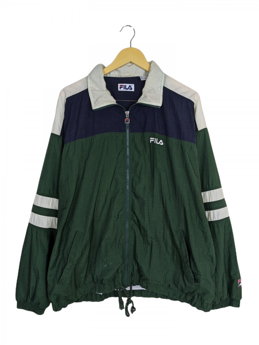 Fila - 90s Oversized Sweater Light Jacket Nylon - 1