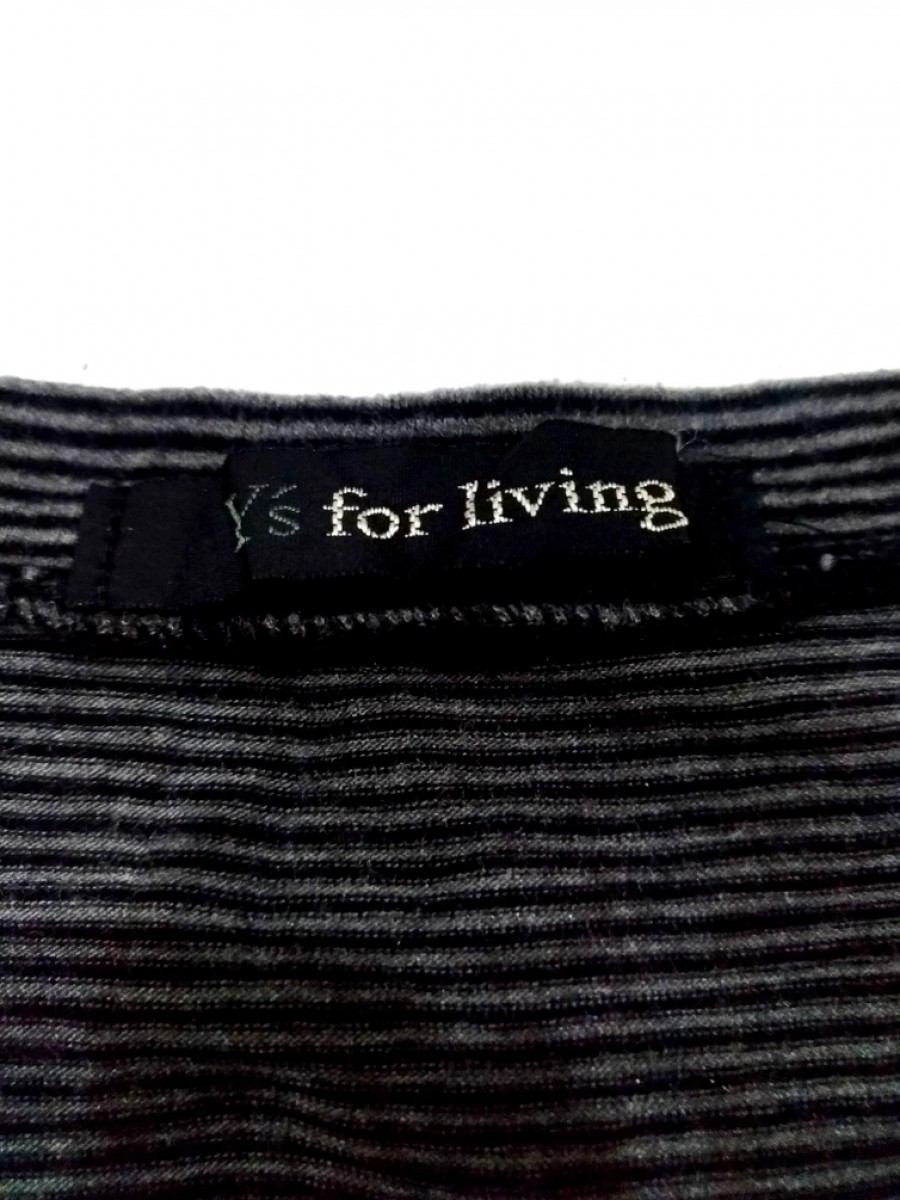 Ys For Men / Yamamoto - RARE! Y'S FOR LIVING UNISEX STRIPES L/SLEEVE TEE - 4