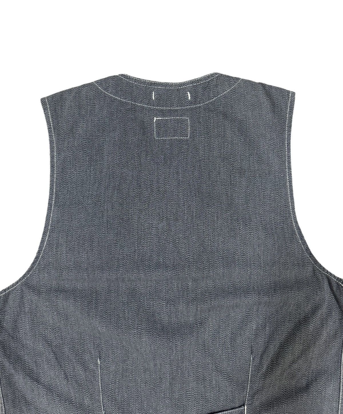 Vtg🔥Engineered Garments Hbt Chambray Buckle Vest Button Vest - 8