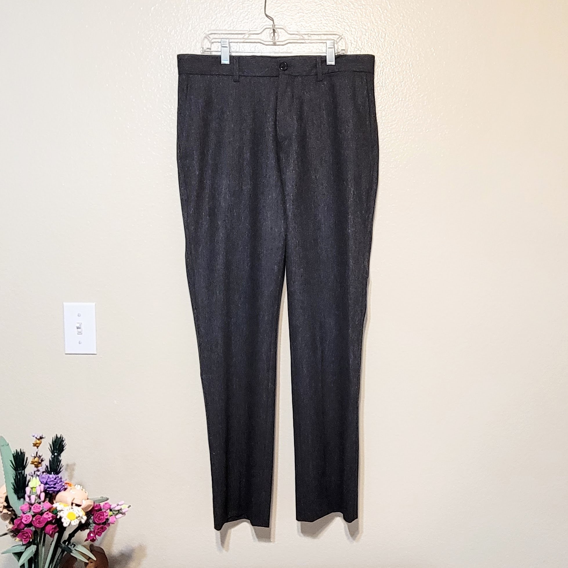 Grey Wool Pants - 1