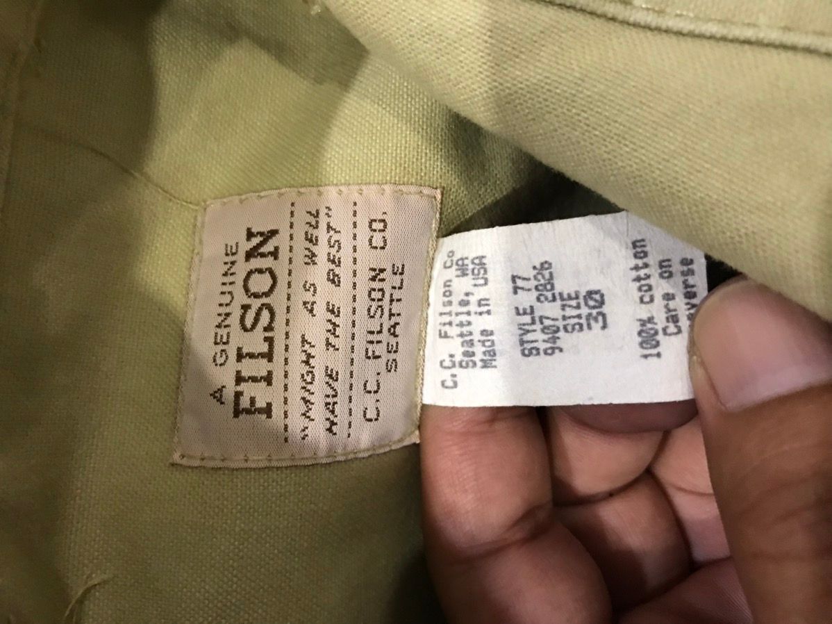 Vintage FILSON Made in USA Military Sturdy Pant - 15
