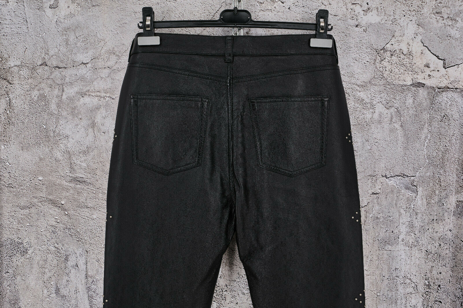 Brand New Saint Laurent Paris Slim Fit Studded Leather Pants 48IT,  3790$ - 8