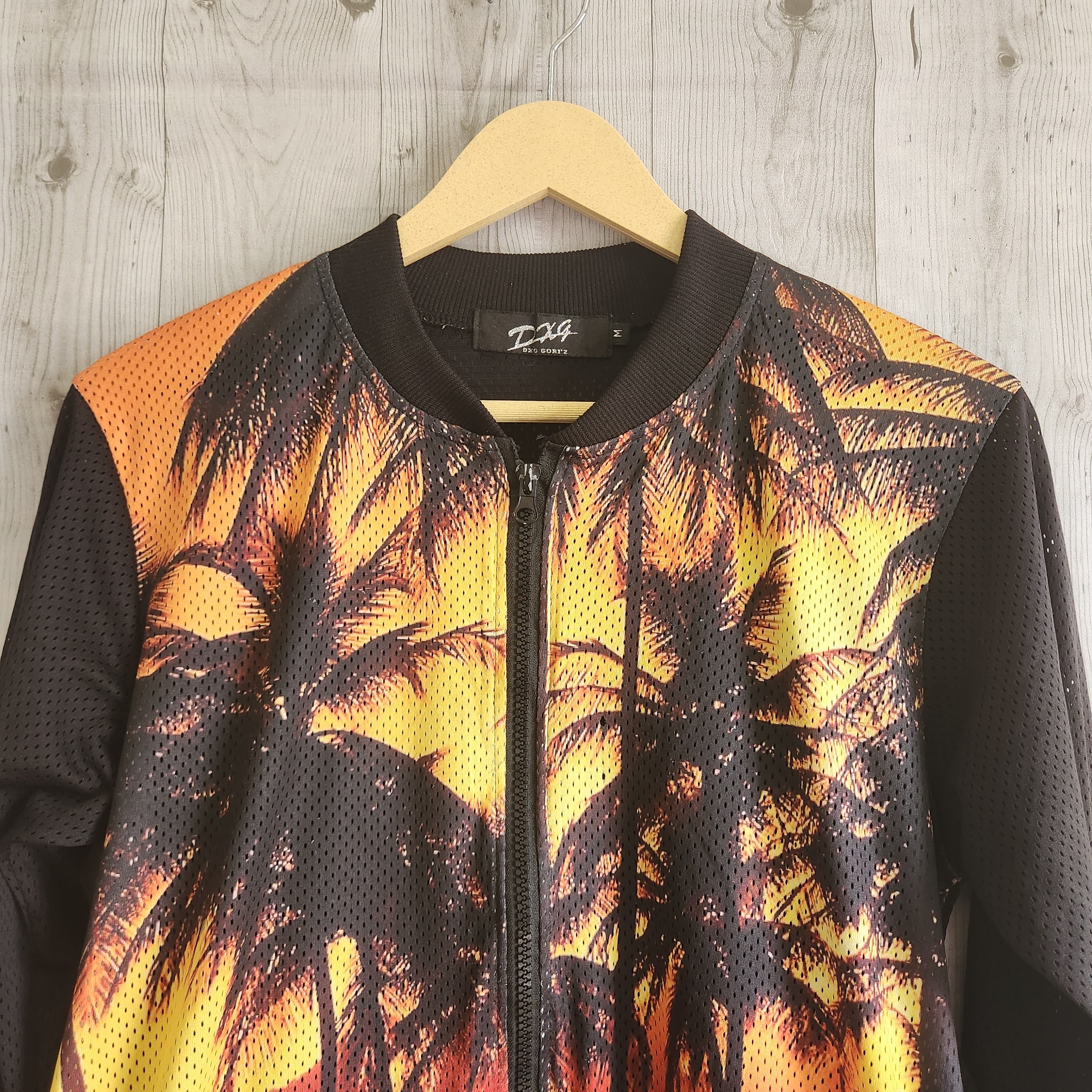 Japanese Brand - Steal Mesh Jacket With Coconut Beach Printed - 17