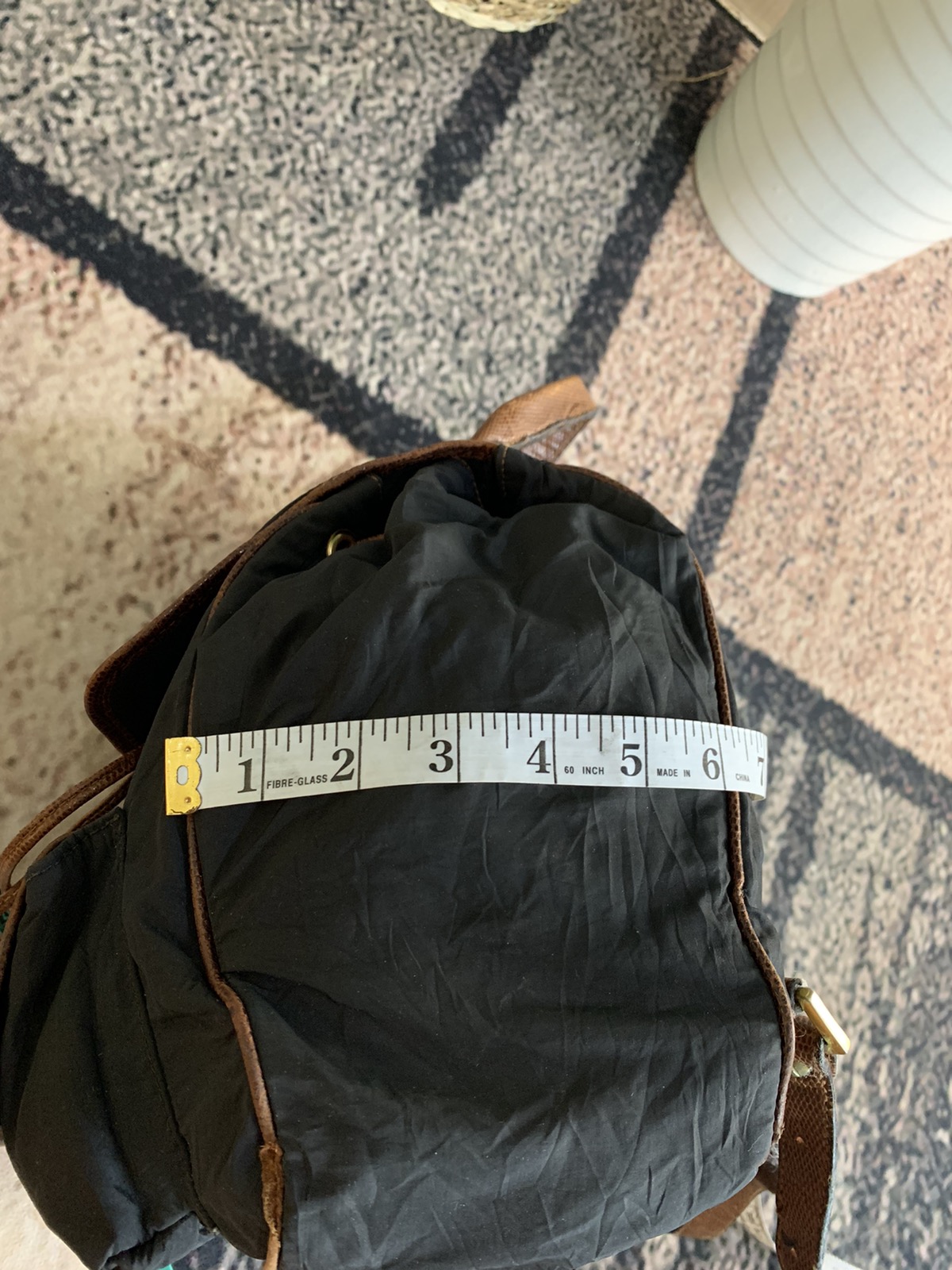 Vintage - Vintage loewe black nylon backpack - 18