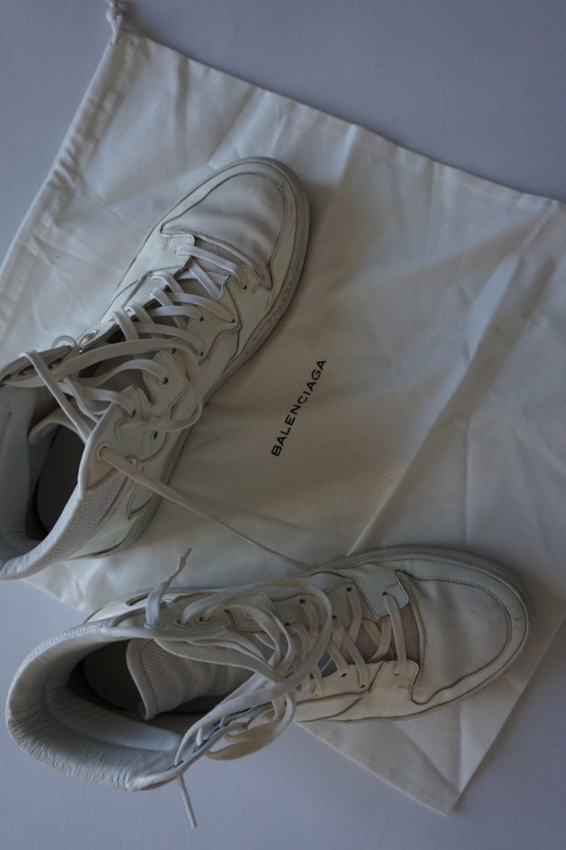 RARE Triple White High Tops EU40 - 2