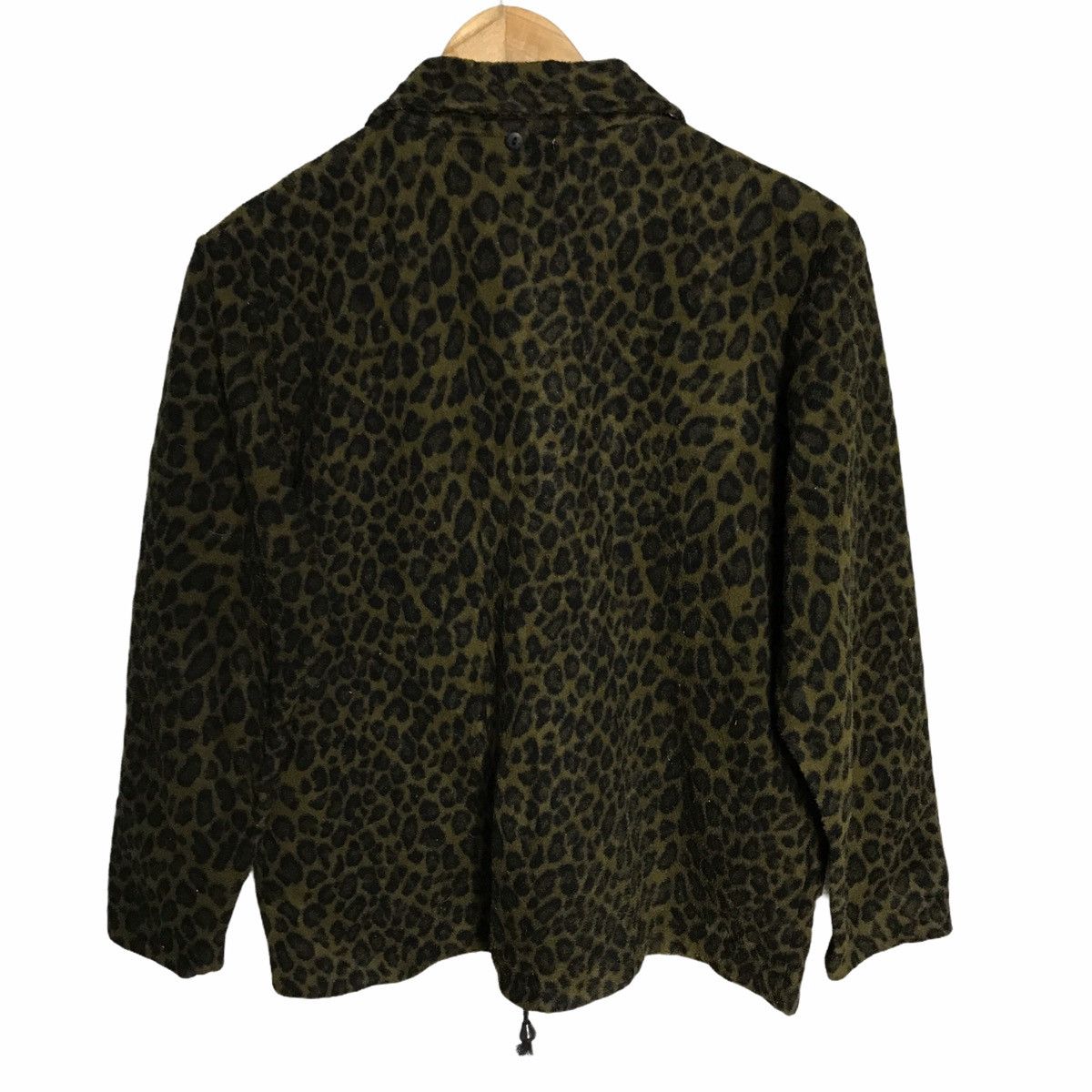 Valentino Orlandis leopard print zipper fleece jacket - 2