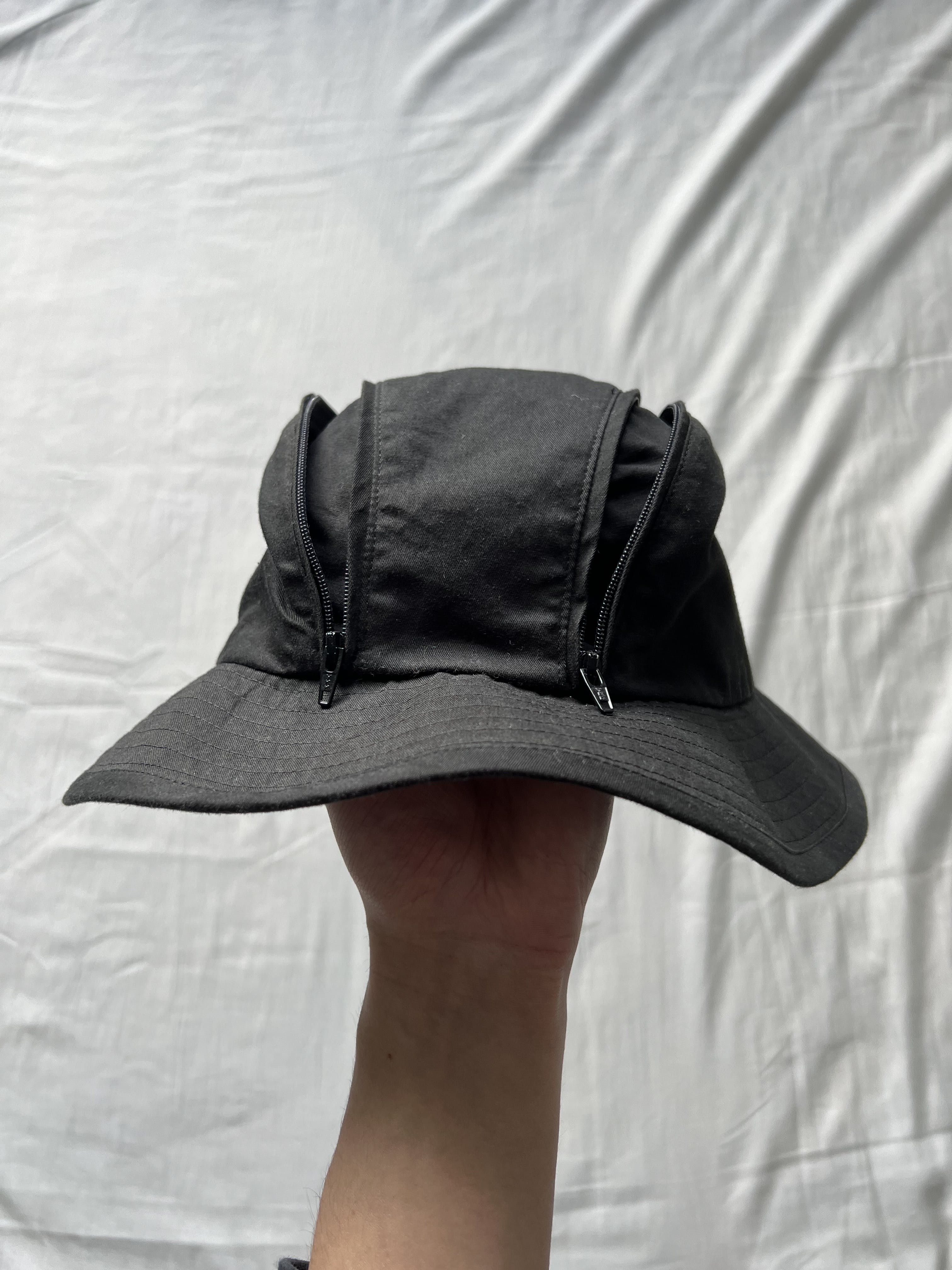 Yohji Yamamoto Pour Homme Zip Bucket Hat