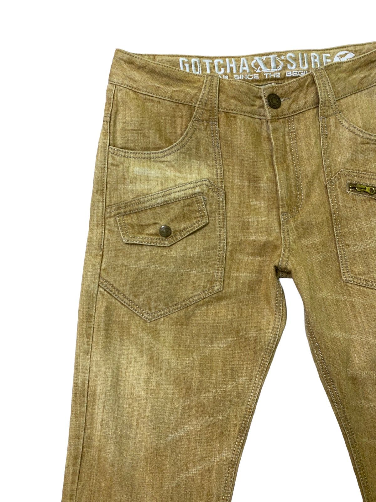 Vintage Cargo Gotcha Suf Back Embroidered Denim Jeans - 5