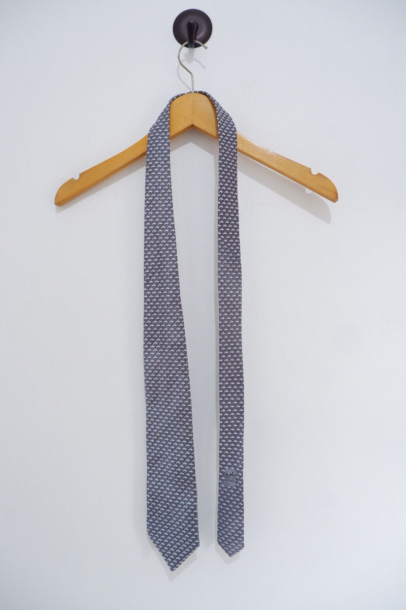 Vintage Hermes Paris Dolphin Tie - 1