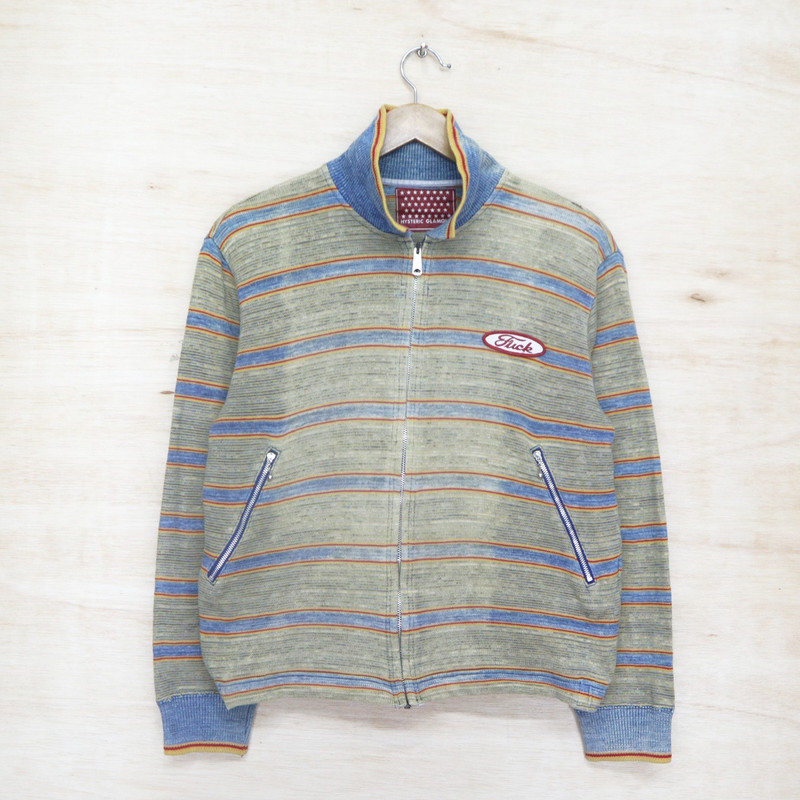 Vintage 90s HYSTERIC GLAMOUR Fuck Mini Logo Zipper Jacket - 1