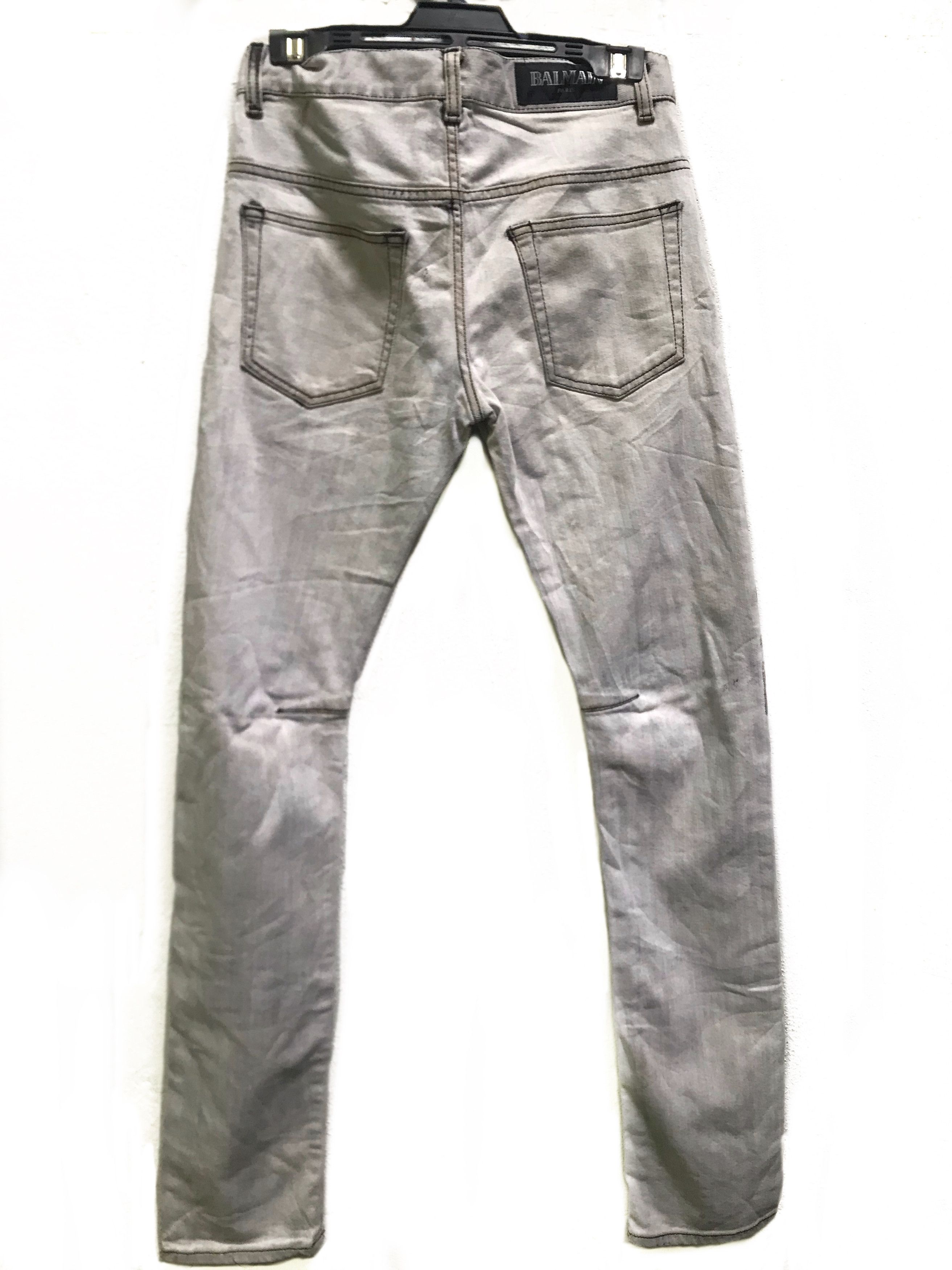 Balmain Paris Stone Wash Denim Pants - 2