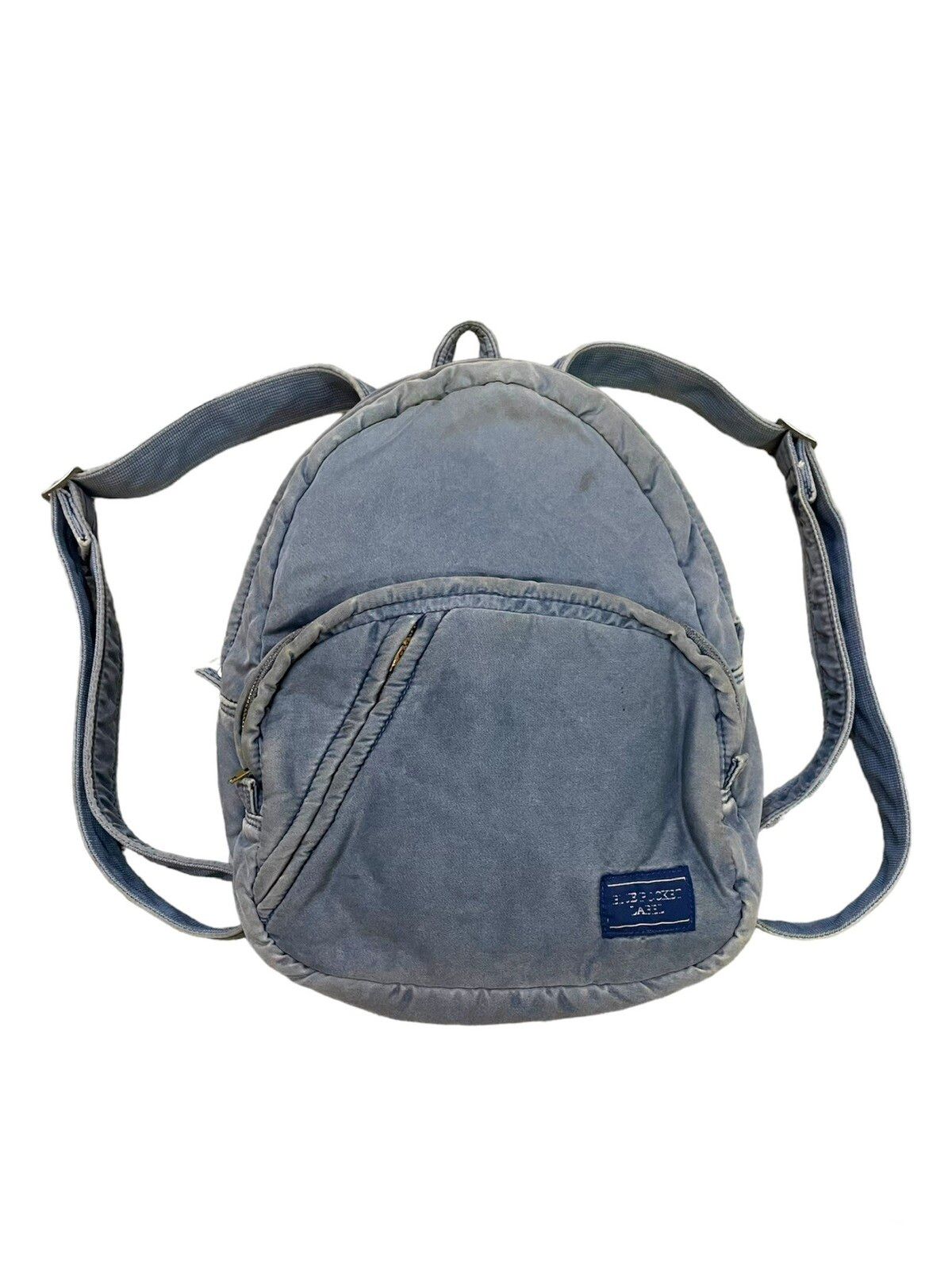Porter Blue Pocket Label Luggage Label Nylon Paded Bag Pack - 1