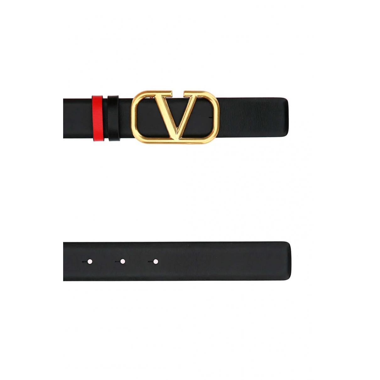 VLogo leather belt - 6