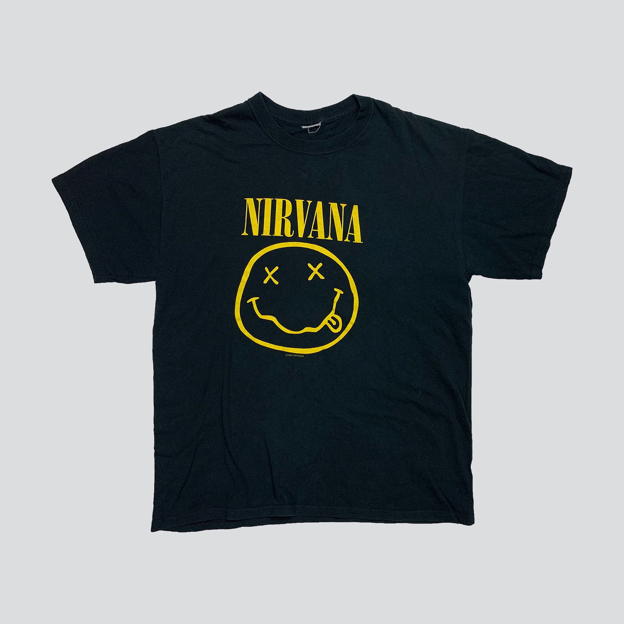 Vintage Nirvana Smile T Shirt 90s Nirvana Tee Nirvana 1992 Shirt Size M Men Shirt Women Shirt Band Tee 1990s Tee Shirt Y2K Tee - 1