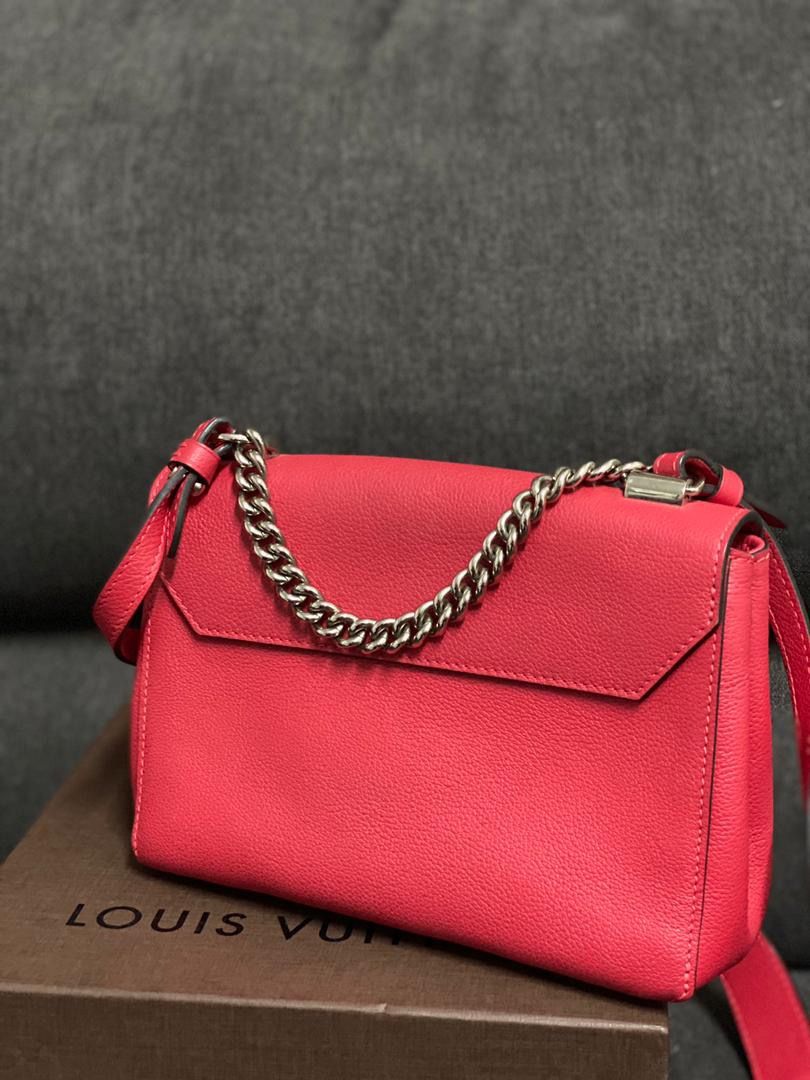 Authentic LOUIS VUITTON Rubis Calf Leather BB Red - 2