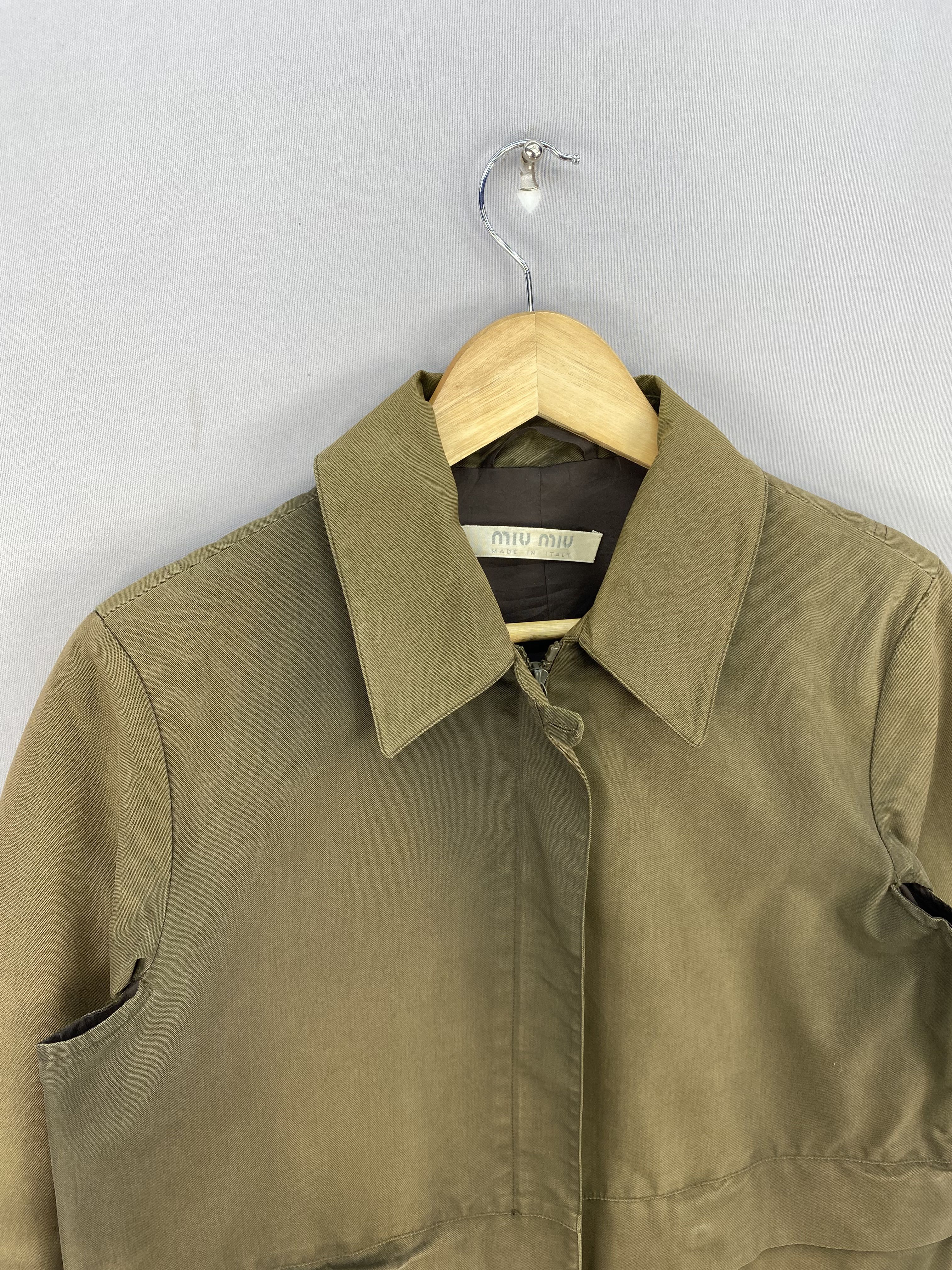 Miu Miu Olive Green Jacket - 2
