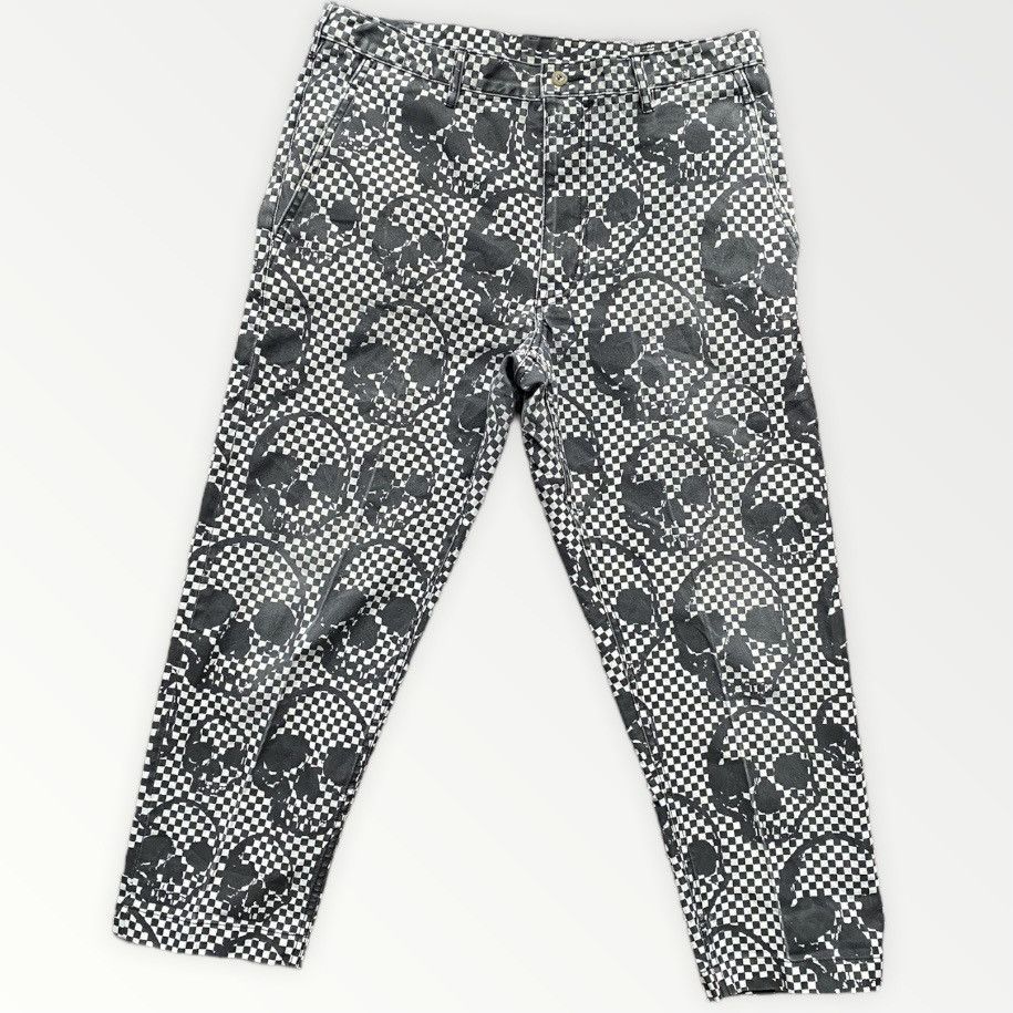 Runway SS11 Skull Checkered Print Pants - 4