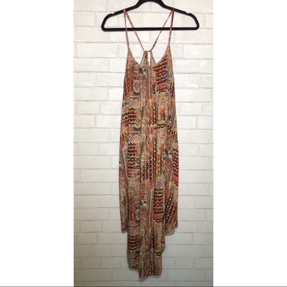 Oxford Circus Aztec Boho Print Handkerchief Dress - 2