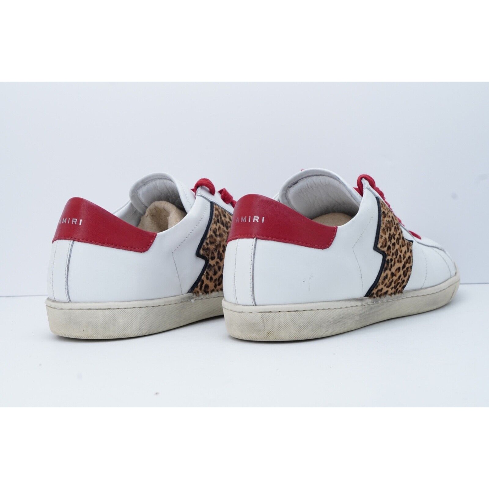 Amiri White Leopard Viper Low Sneakers Shoes Men's 44 / US 1 - 9