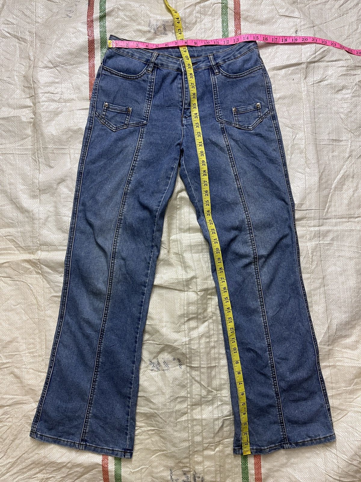 Flared Boot Cut Denim Jeans Japanese Brand - 4
