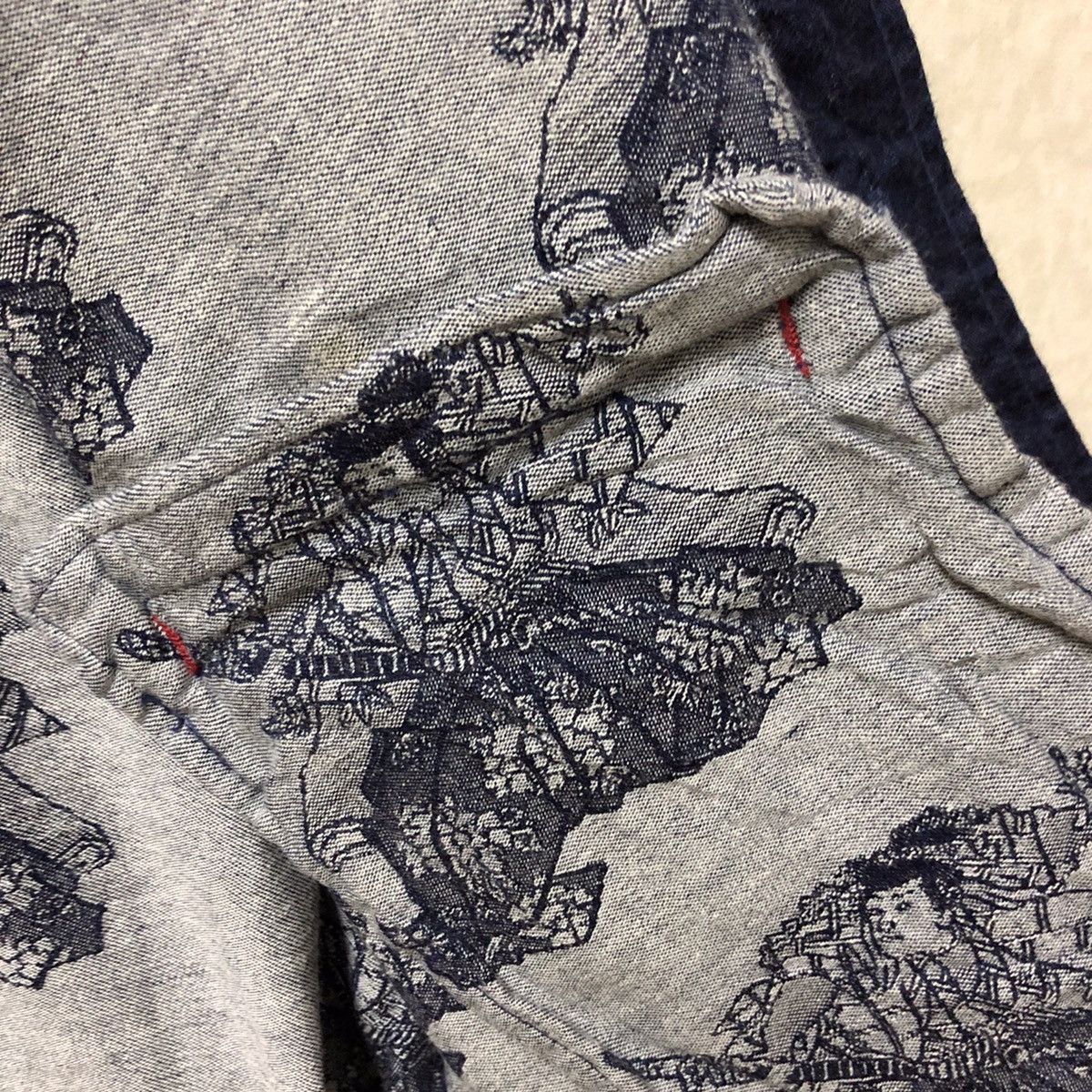 Very Rare - Eternal ronin japan samurai fullprinted denim shirt - 4