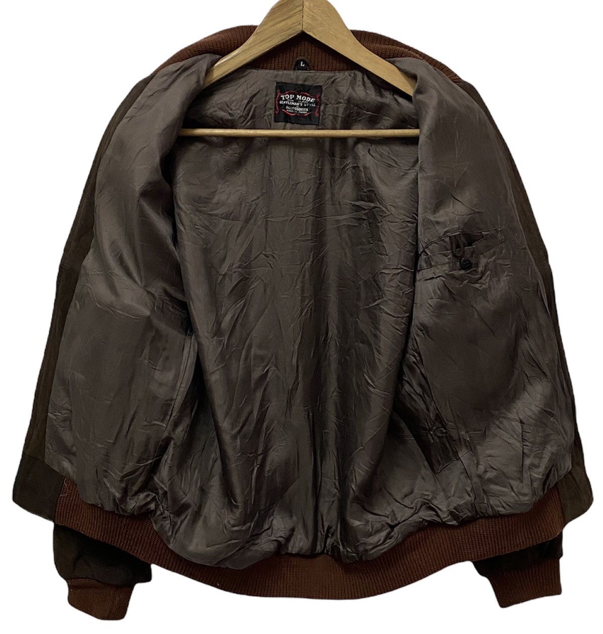Vintage - 🇯🇵Top Mode Made in Japan Suede Leather Bikers Jacket - 3