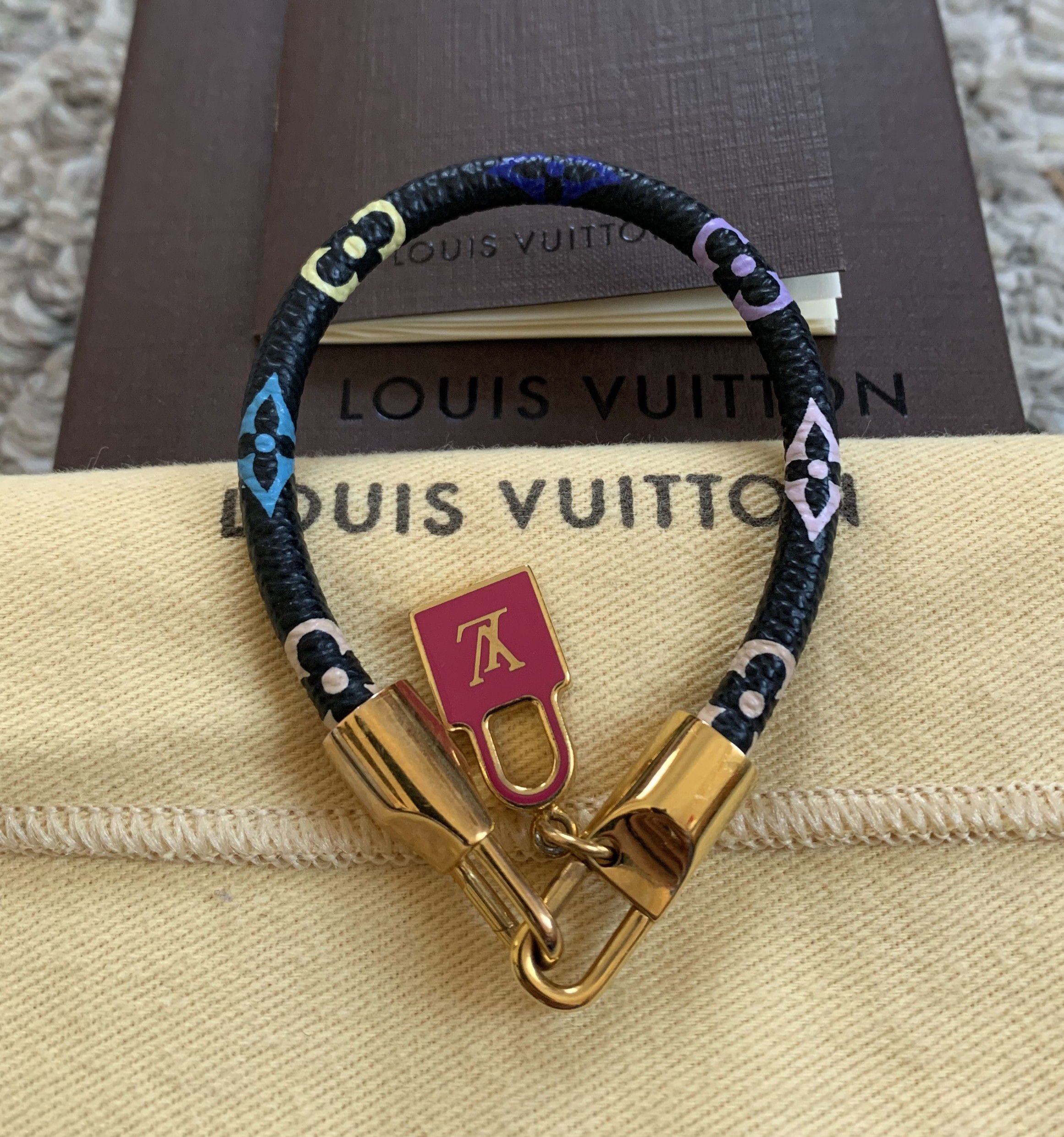 S/S 2003 Louis Vuitton x Murakami Monogram Luck It Bracelet - 1