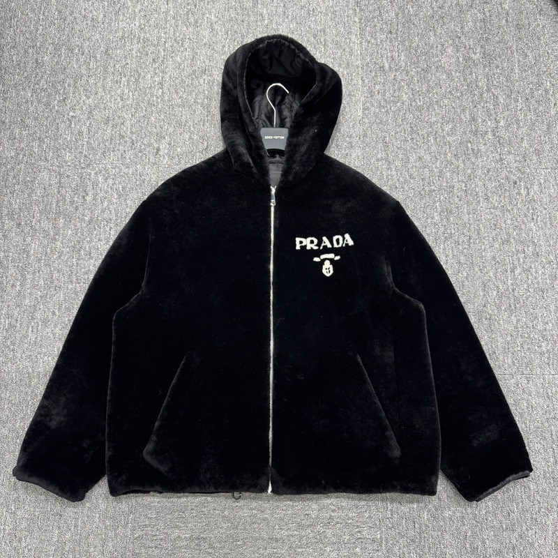 Prada reversible shearling jacket - 1