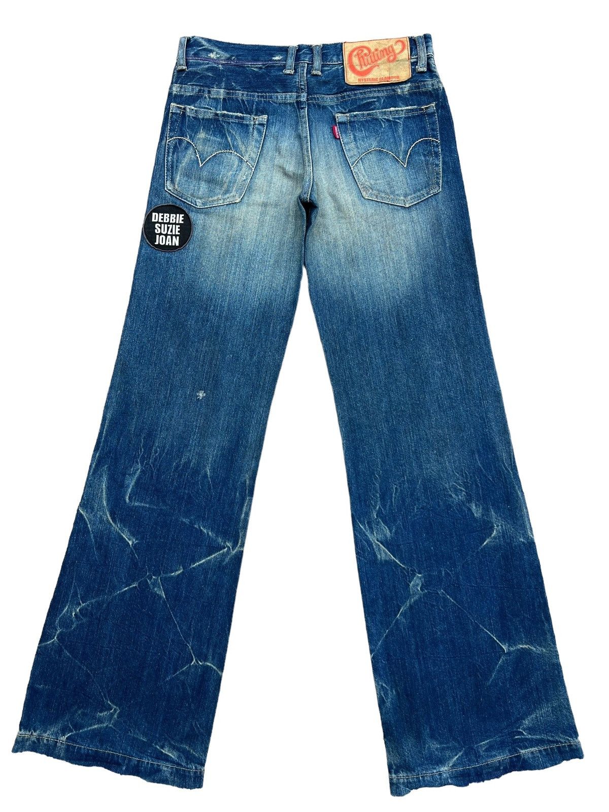 Hysteric Glamour Distressed Lowrise Flare Denim Jeans 29x32 - 3