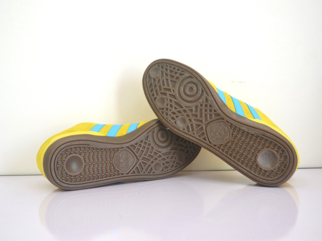 Adidas Skateboarding Busenitz Pro (Gum Sole) Sneakers/Shoe - Yellow/Blue  - 6