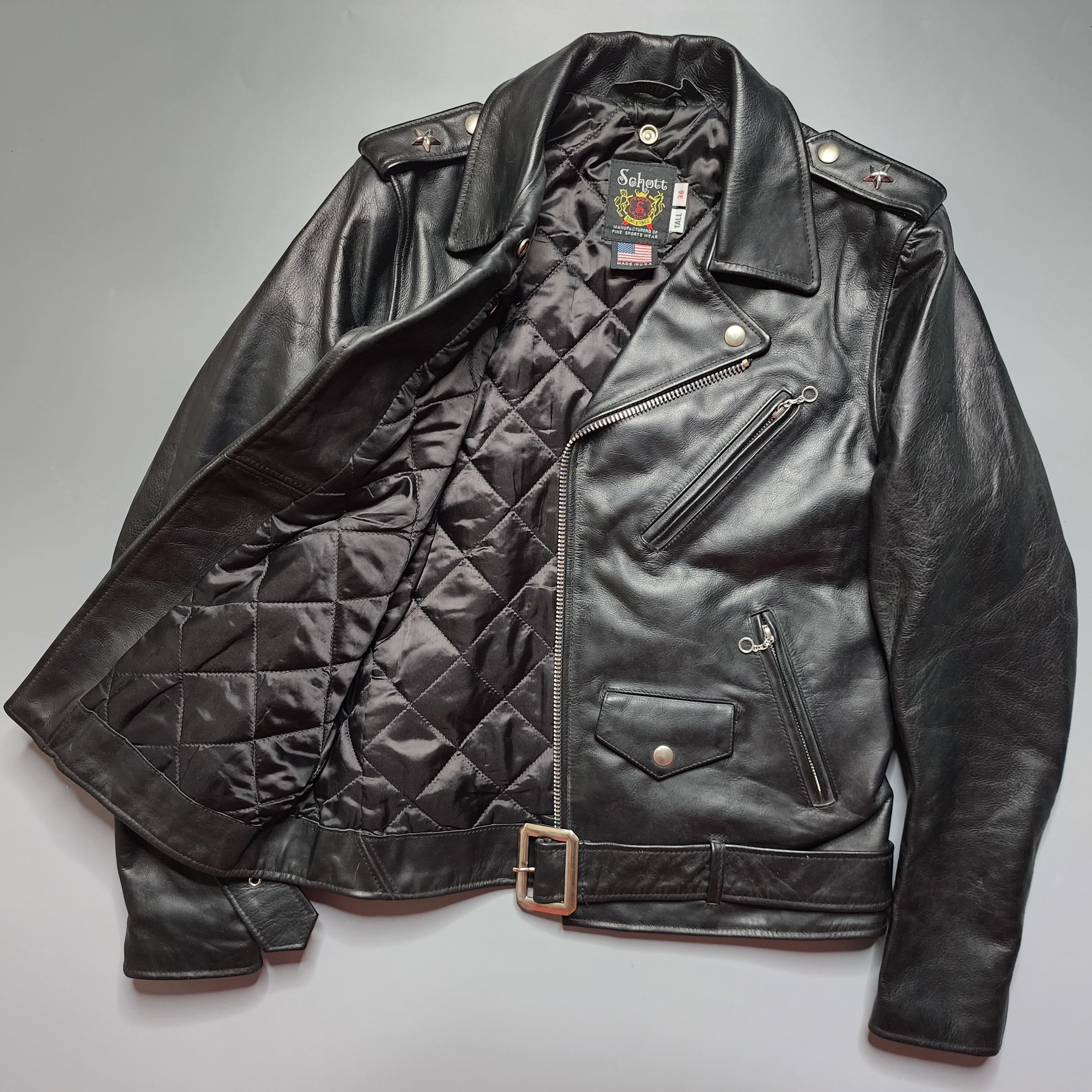 Schott NYC - 613UST Vintage One Star Rider Jacket - 2
