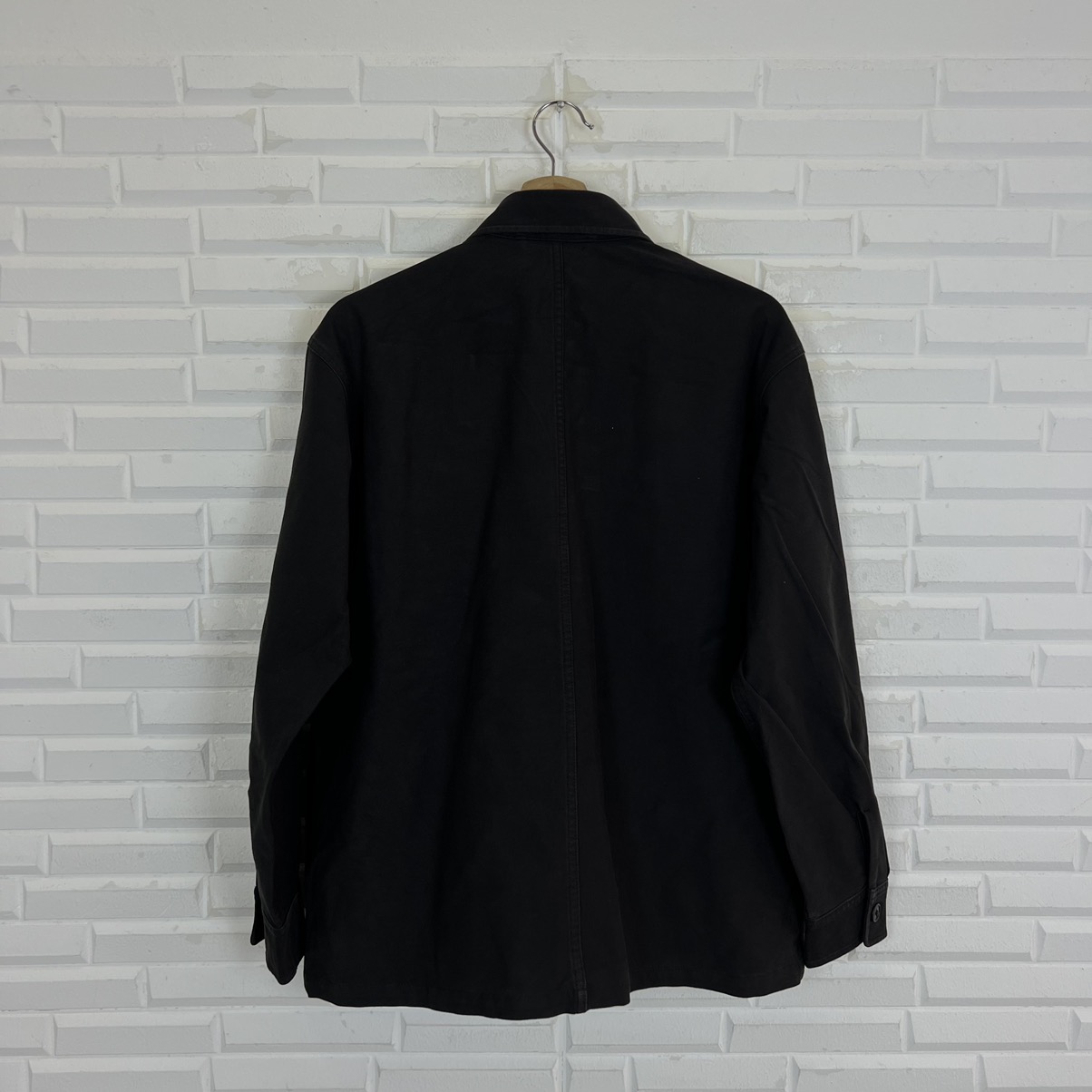 Japanese Brand - VINTAGE ULTIMATE BLACK ICONIC UNIQLO CHORE JACKET JAPAN - 6