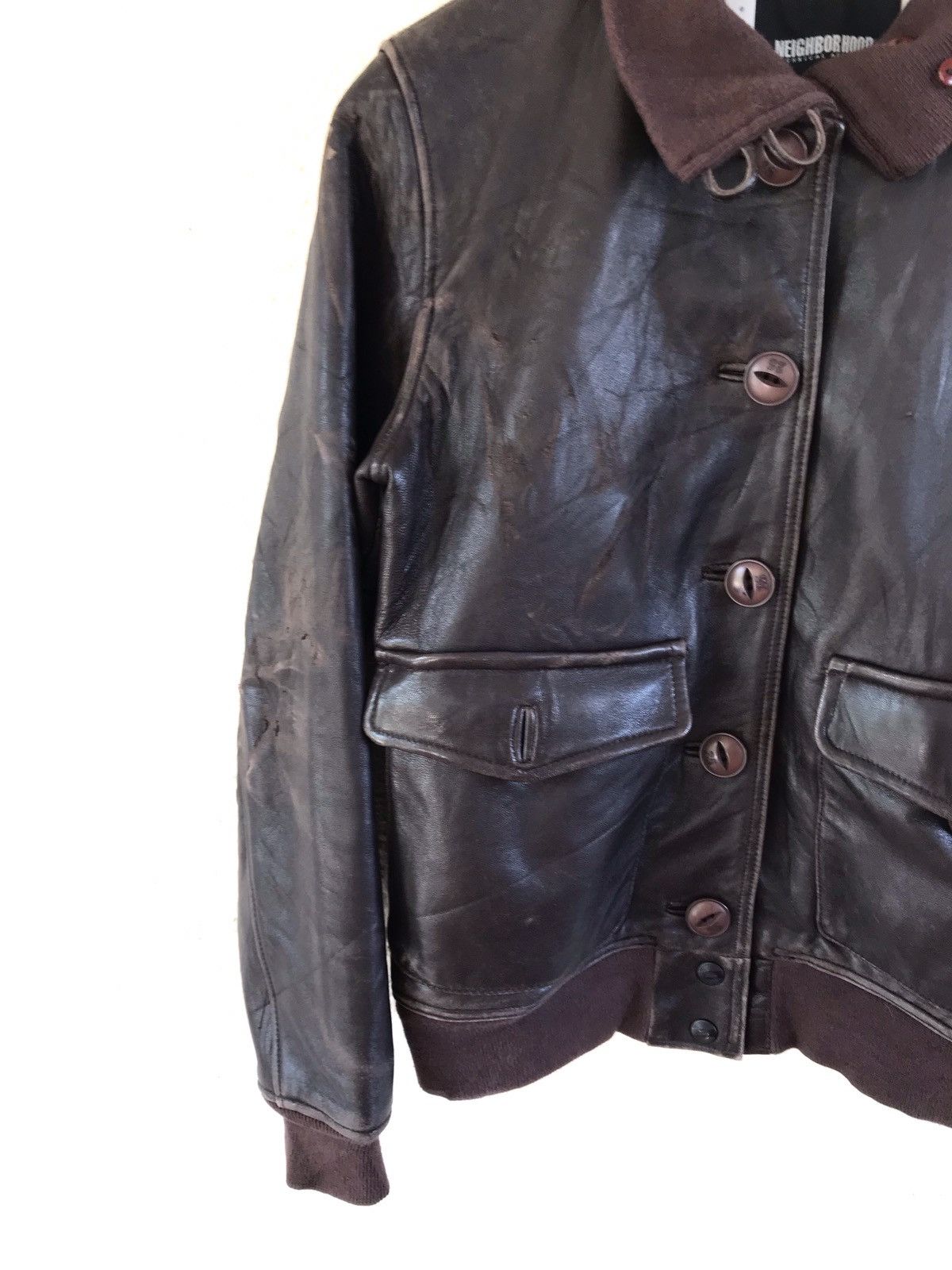 Neighborhood Leather Jacket - 6