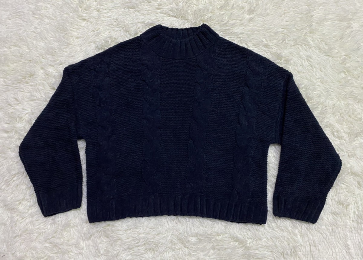 Coloured Cable Knit Sweater - Cable Knit Crop Sweater Pullover - 4