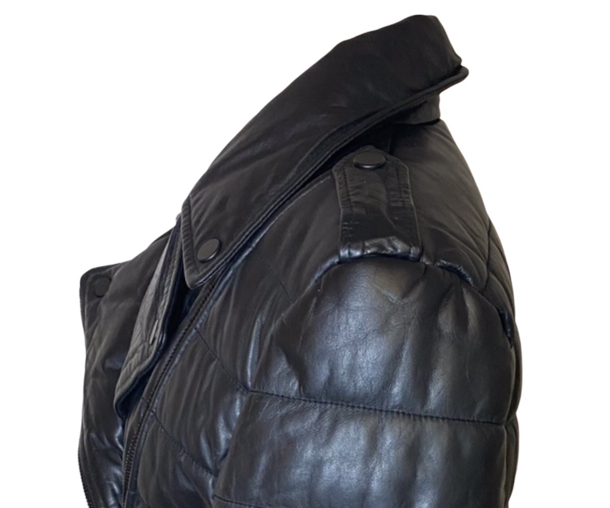 Rare Alexander Wang x H&M Padded Leather Biker Jacket - 7
