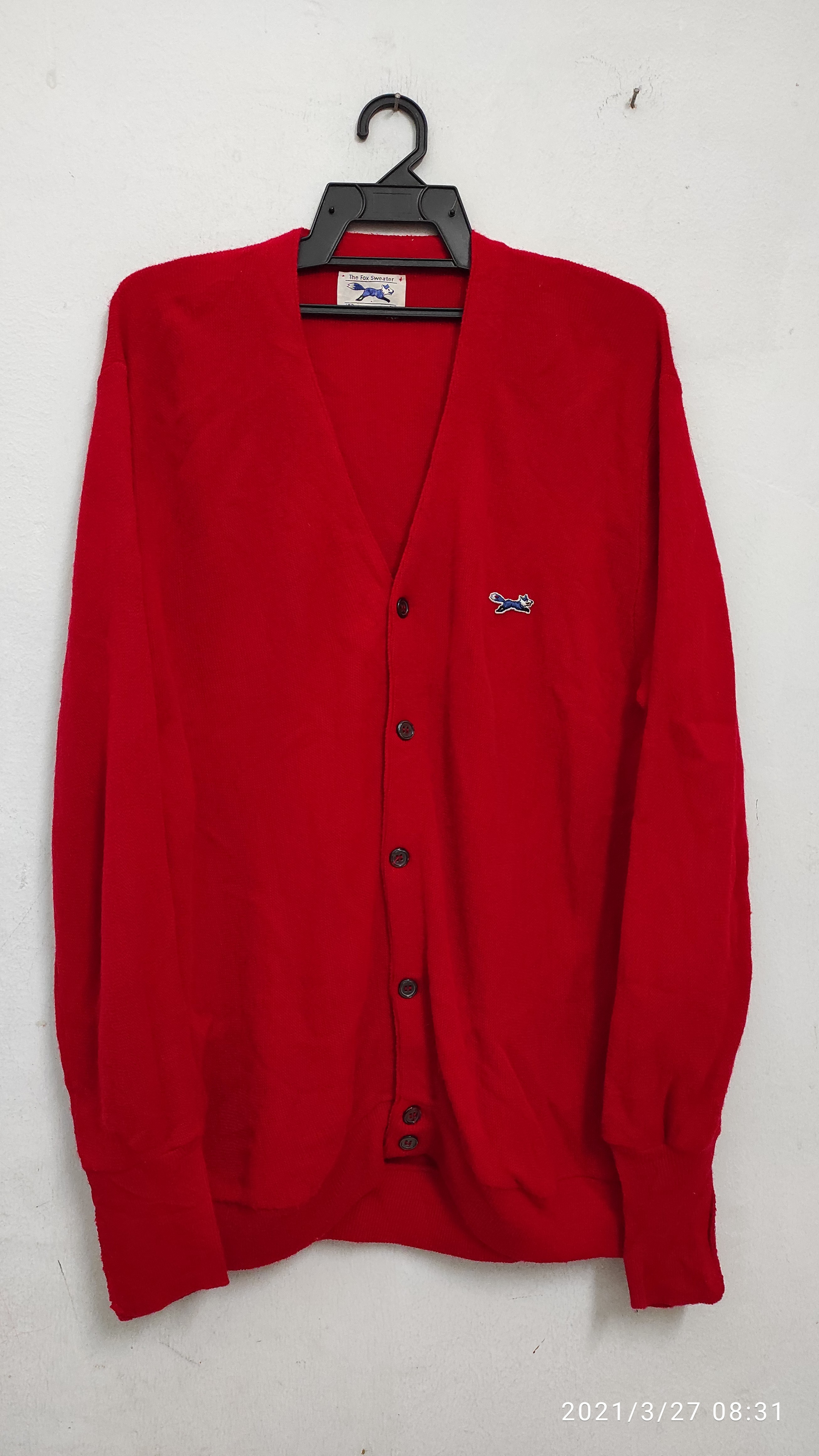 J.C. Penney - Archive 1970's Fox Sweater Cardigan JC Penney USA - 1