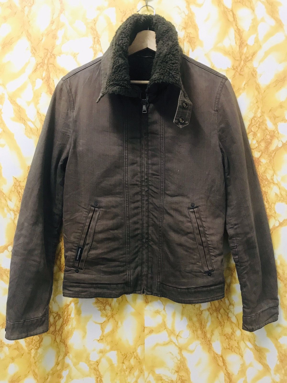 Vintage D&G Fur Denim Jacket - 1