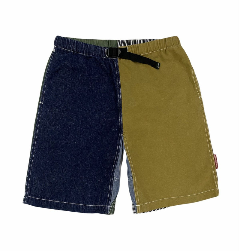 Vtg🔥Manastash Hemp Short Pants Pantchwork Design - 1