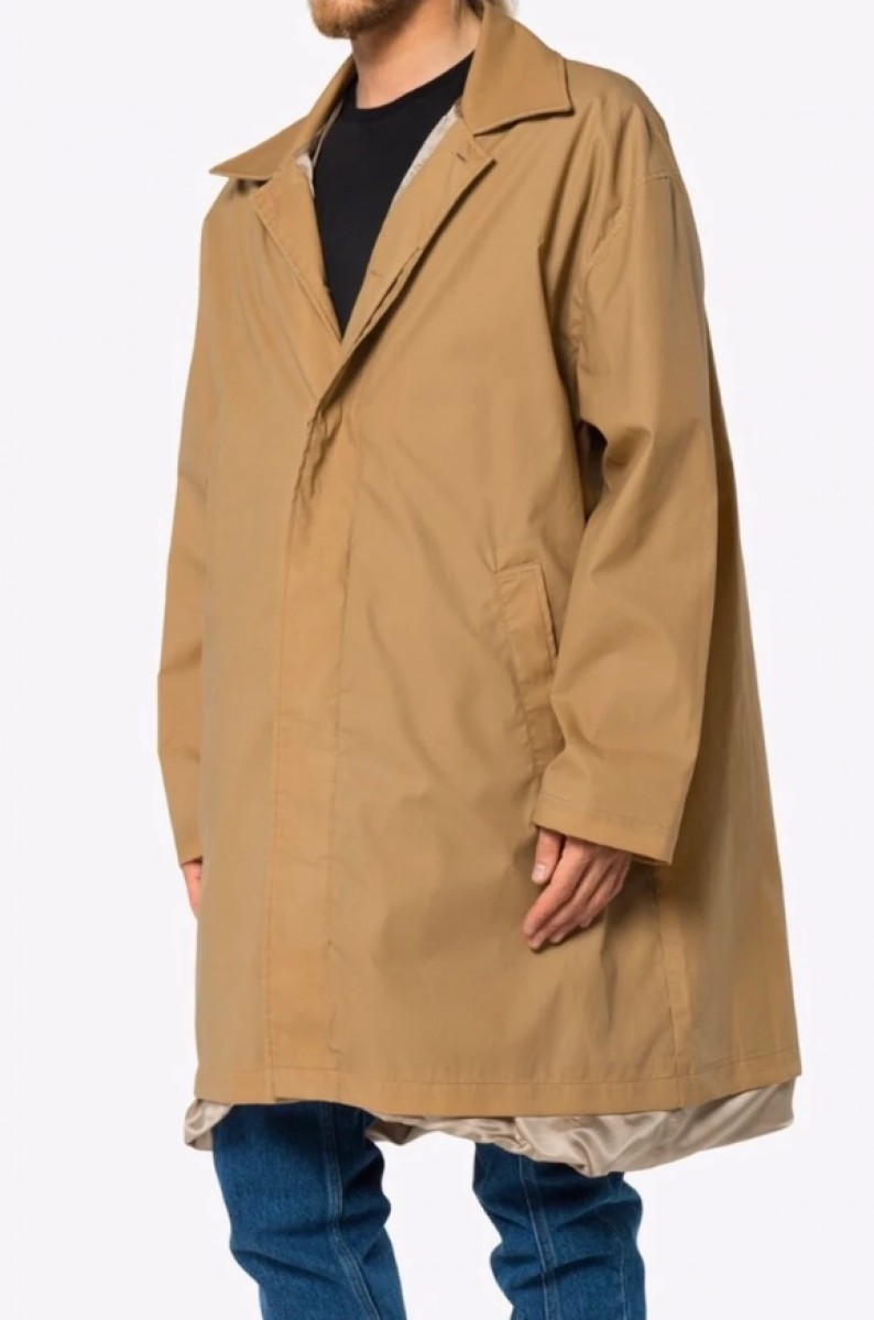 SS18 Y/PROJECT OVERSIZED INSIDE OUT LINING COAT S - 14