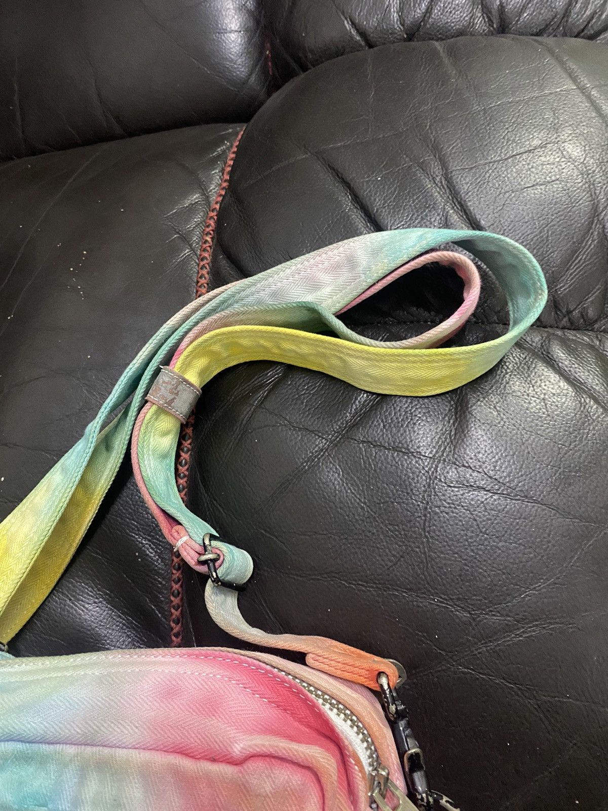 Porter Rainbow Color Cotton Crossbody Bag - 11