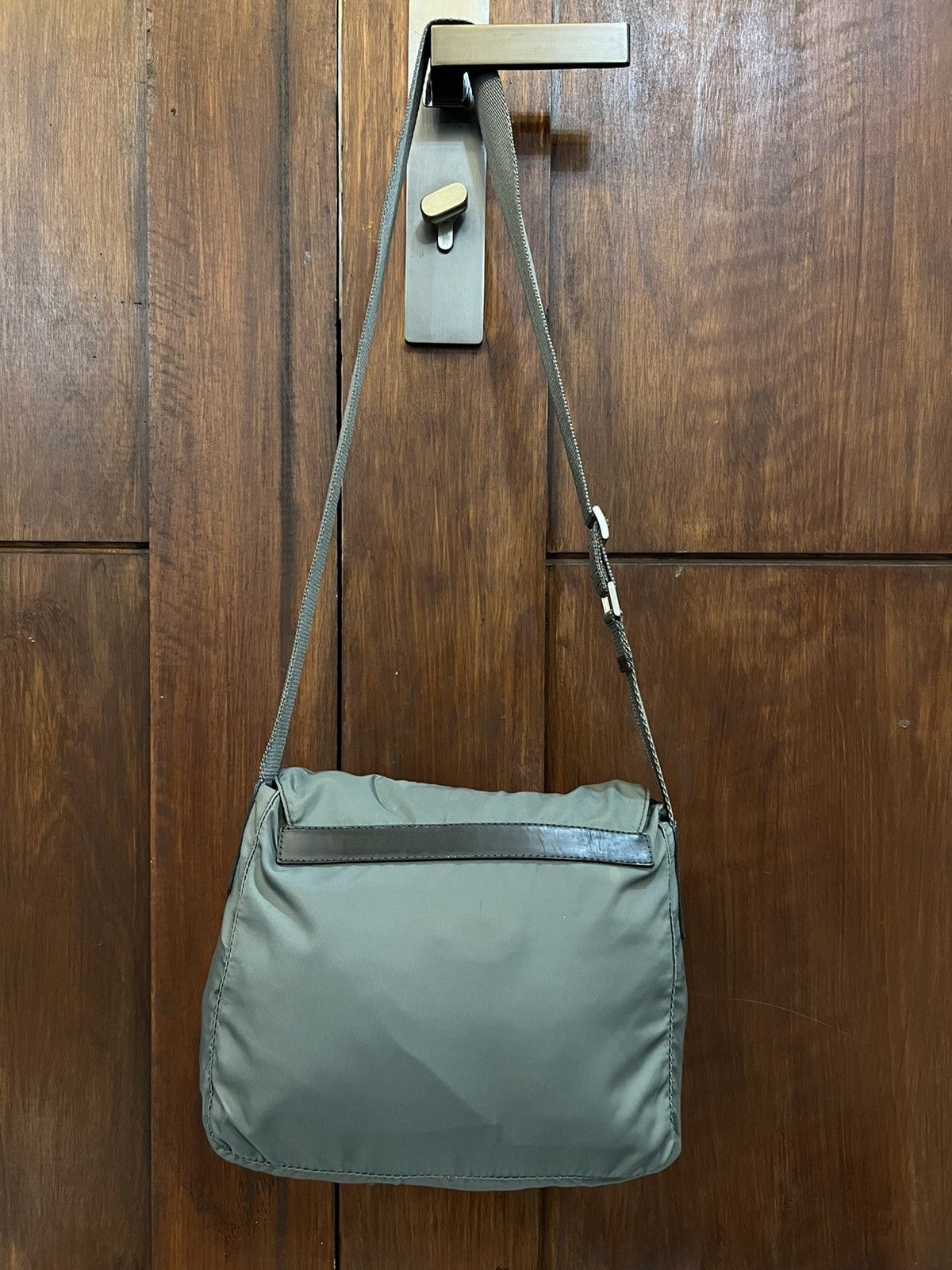 Prada Sling Bag Grey Nylon - 5