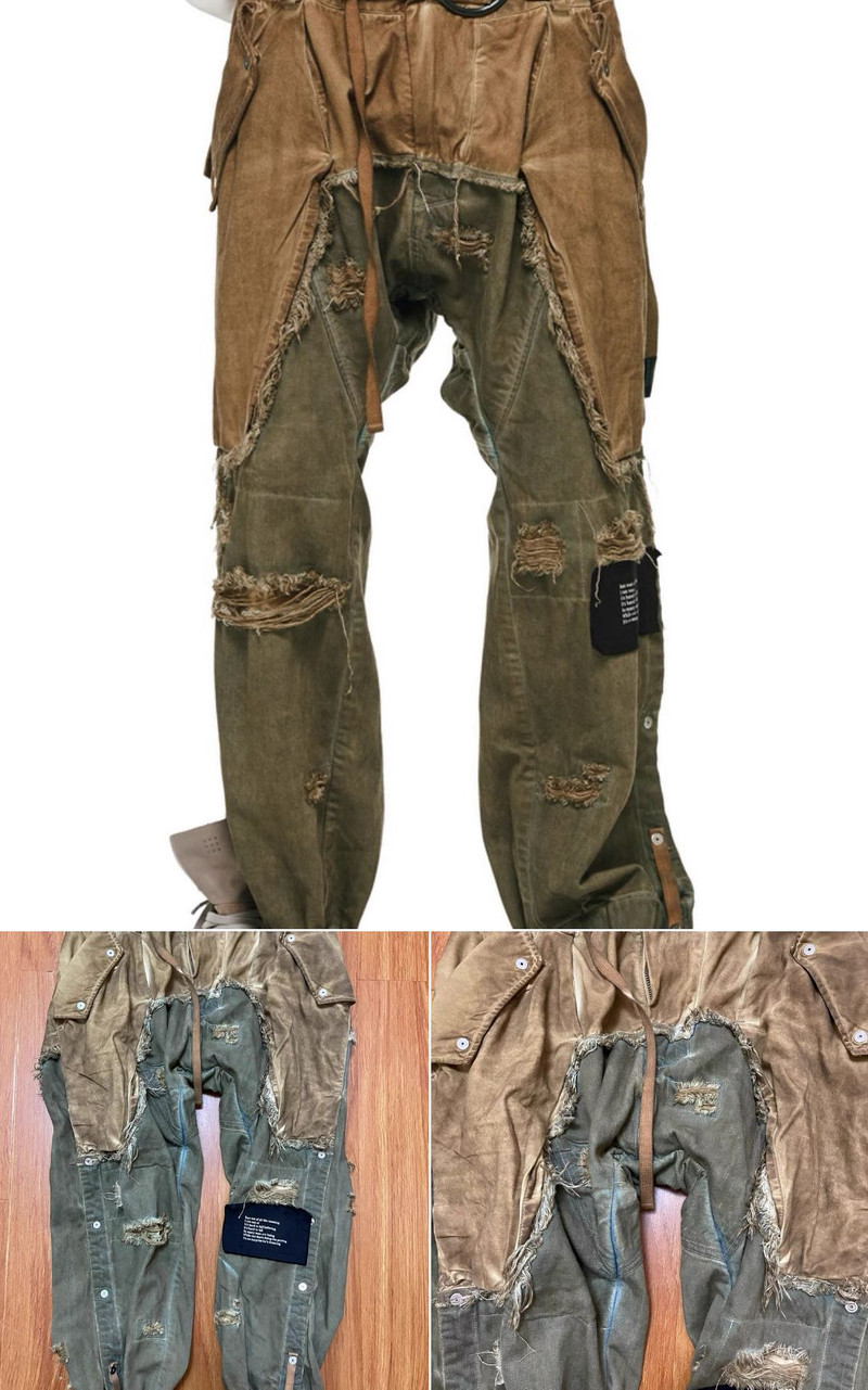 Two Tone Overdyed Pants size S - 1