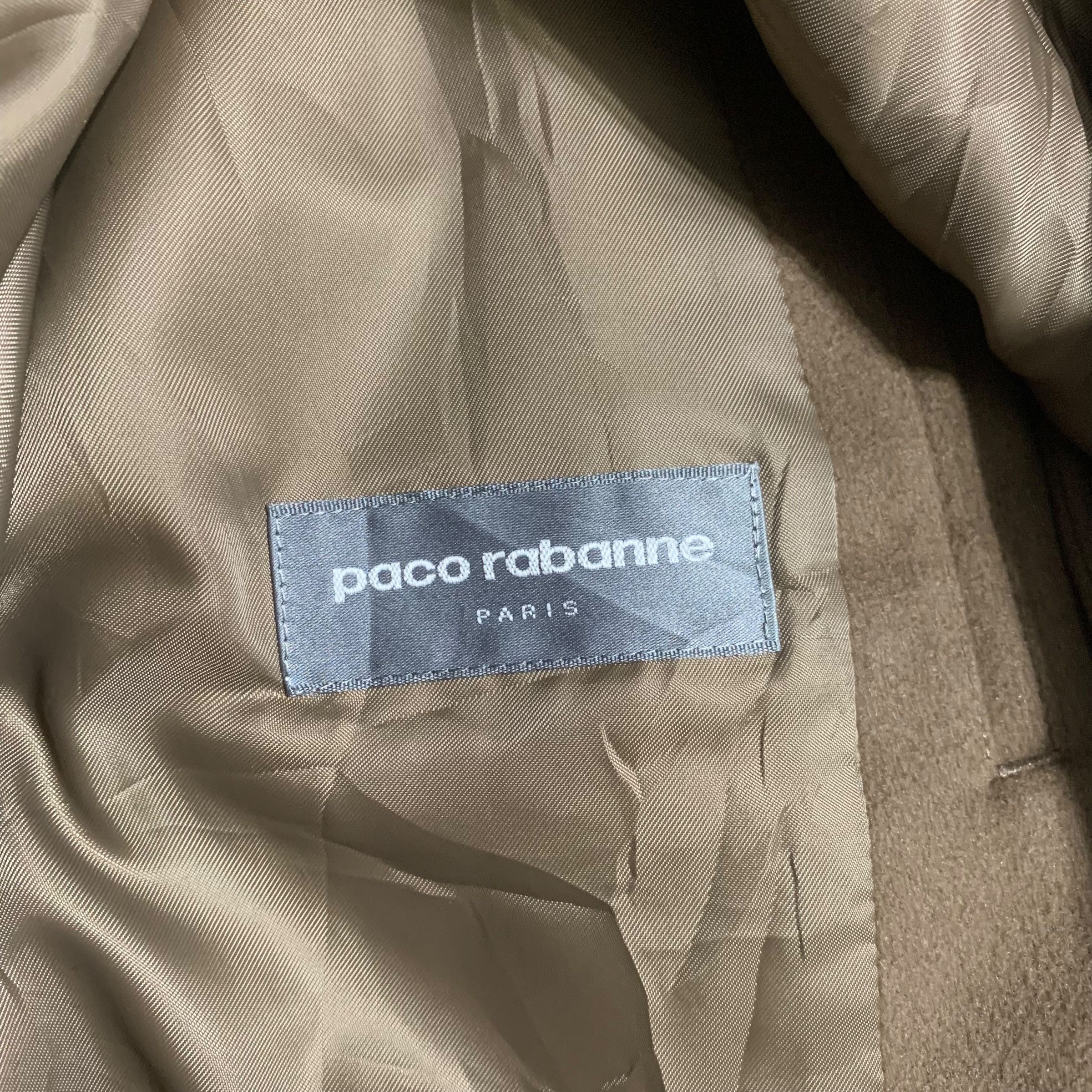 Designer - Paco Rabanne Wool Coat - 4