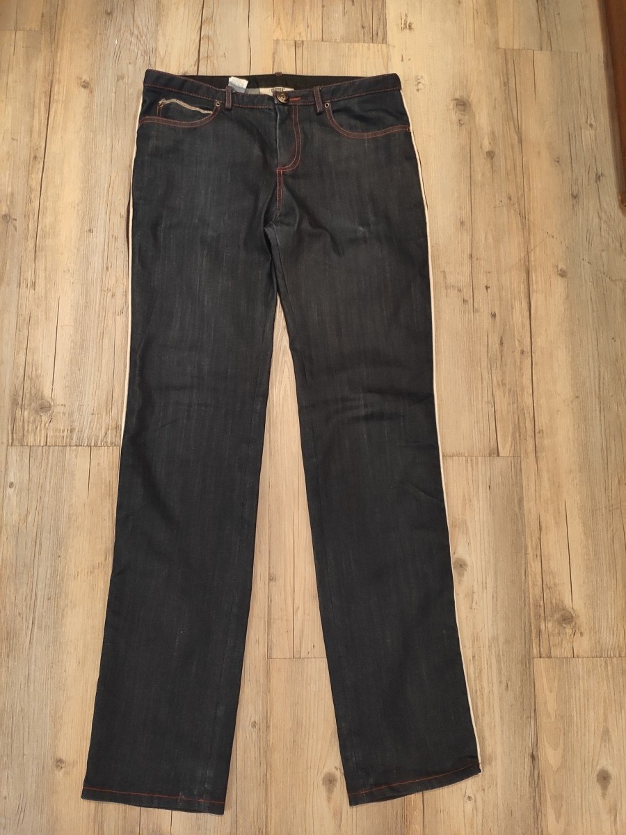 Gaultier2 chic logo denim pants.Like Saint Laurent - 3