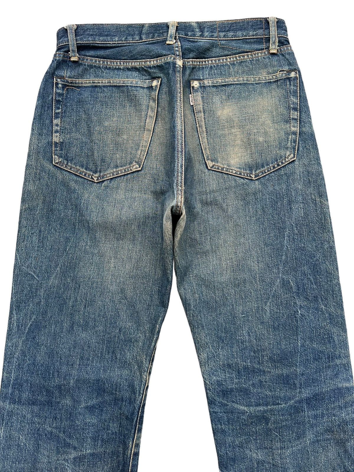 Vtg Beams Plus Japan Selvedge Distressed Mudwash Denim Jeans - 5