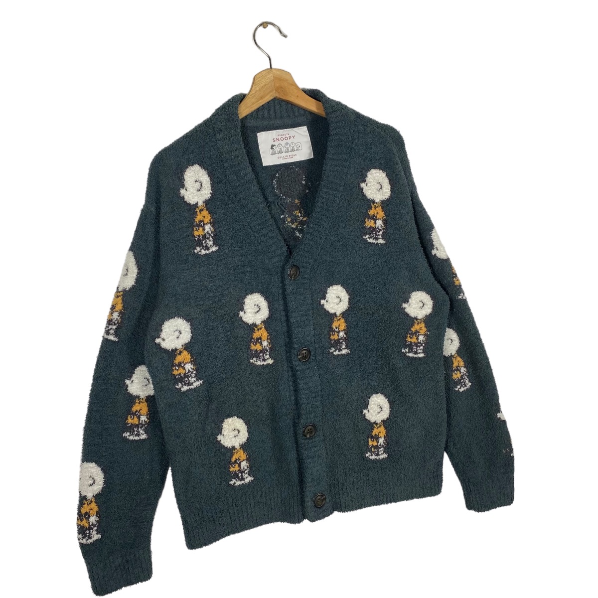 Peanuts - Vintage Japanese Brand X Peanuts Snoopy Fleece Cardigan - 2