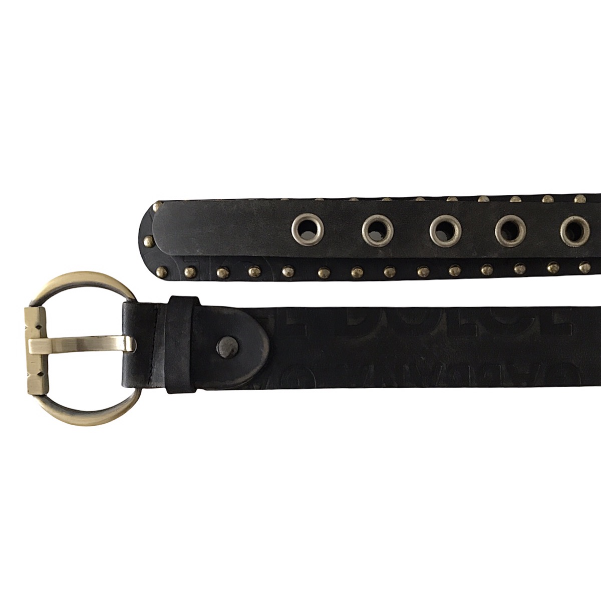 Authentic Vintage Dolce & Gabbana D&G Thick Leather Belt - 5