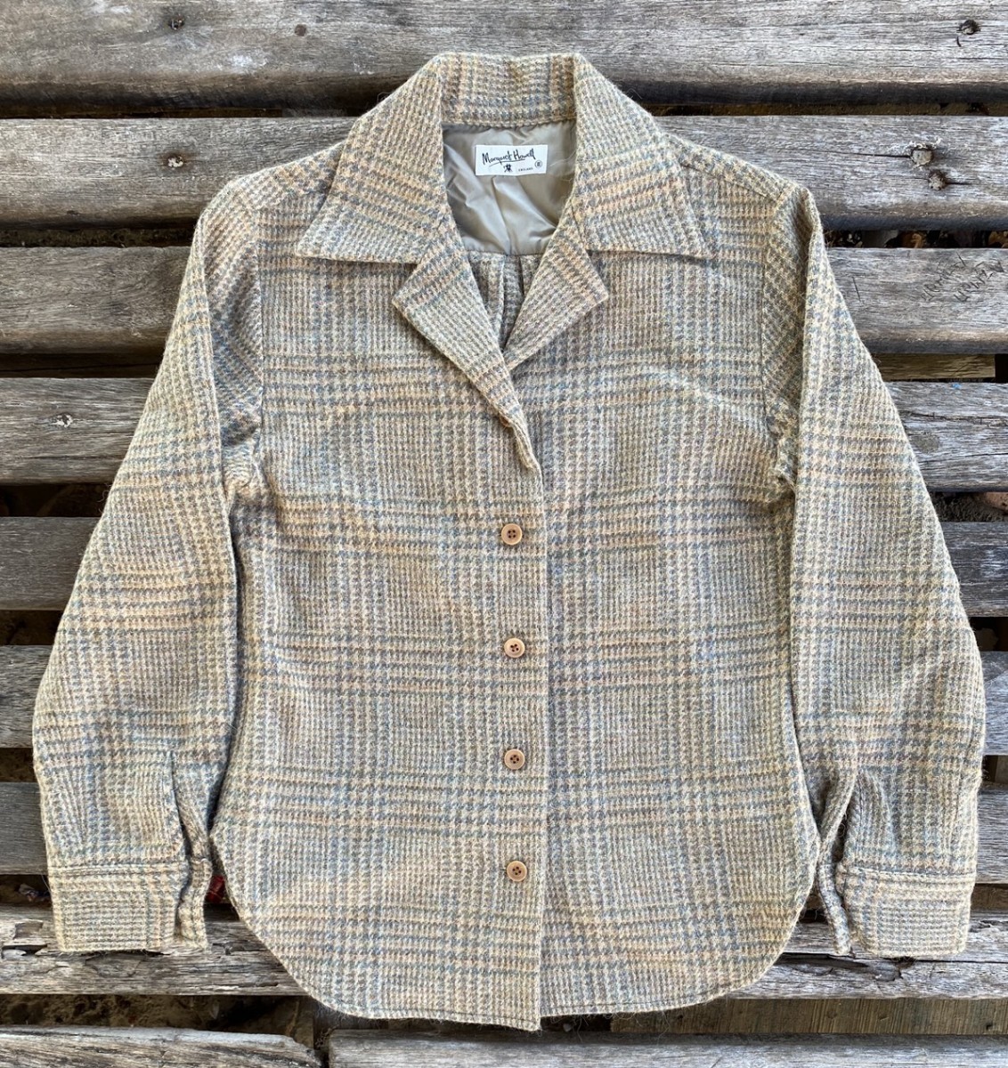Margaret Howell - Margaret Howell Checkered Wool Button Up Shirt Made in Japan - 3